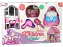Namiot Księżniczki dla Dzieci Salon Piękności Różowy Akcesoria Korona LEAN Toys