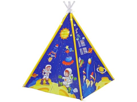 Namiot dla Dzieci Efekty Świetlne Kosmos Rakiety Gwiazdy Niebieski LEAN Toys Namiot dla Dzieci Efekty Świetlne Kosmos Rakiety Gwiazdy Niebieski LEAN Toys
