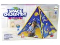 Namiot dla Dzieci Efekty Świetlne Kosmos Rakiety Gwiazdy Niebieski LEAN Toys