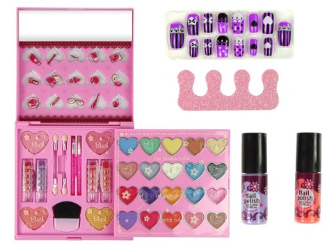 Zestaw Piękności Duża Paletka Cienie Szminki Lakiery Do Paznokci LEAN Toys Zestaw Piękności Duża Paletka Cienie Szminki Lakiery Do Paznokci LEAN Toys