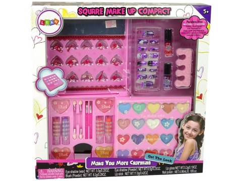 Zestaw Piękności Duża Paletka Cienie Szminki Lakiery Do Paznokci LEAN Toys Zestaw Piękności Duża Paletka Cienie Szminki Lakiery Do Paznokci LEAN Toys