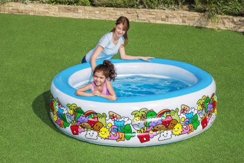Basen Dmuchany Okrągły 196 cm x 53 cm Bestway 51122 Bestway Basen Dmuchany Okrągły 196 cm x 53 cm Bestway 51122 Bestway
