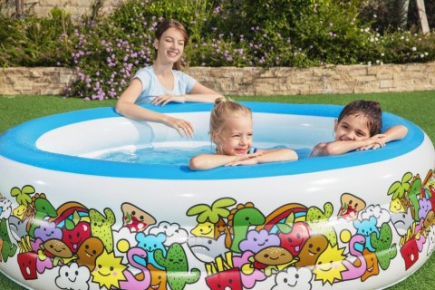 Basen Dmuchany Okrągły 196 cm x 53 cm Bestway 51122 Bestway Basen Dmuchany Okrągły 196 cm x 53 cm Bestway 51122 Bestway