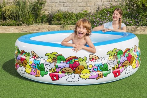 Basen Dmuchany Okrągły 196 cm x 53 cm Bestway 51122 Bestway Basen Dmuchany Okrągły 196 cm x 53 cm Bestway 51122 Bestway