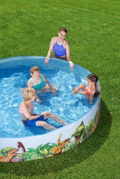 Basen Ogrodowy Dinozaury 244 cm x 46 cm Bestway 55001 Bestway Basen Ogrodowy Dinozaury 244 cm x 46 cm Bestway 55001 Bestway