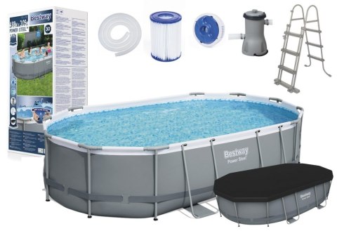 Basen Ogrodowy Stelażowy 488 x 305 x 107 cm Bestway 56448 Bestway