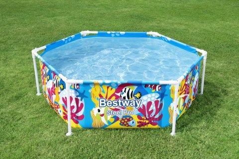 Basen Ogrodowy Stelażowy Z Daszkiem 183 cm x 51 cm Bestway 5618T Bestway Basen Ogrodowy Stelażowy Z Daszkiem 183 cm x 51 cm Bestway 5618T Bestway
