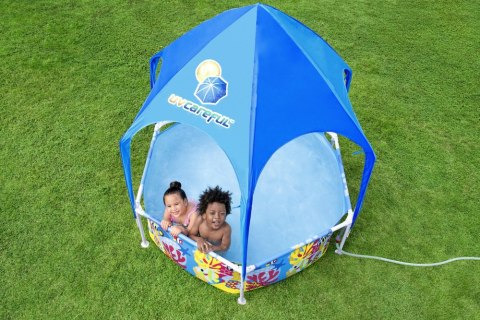 Basen Ogrodowy Stelażowy Z Daszkiem 183 cm x 51 cm Bestway 5618T Bestway Basen Ogrodowy Stelażowy Z Daszkiem 183 cm x 51 cm Bestway 5618T Bestway