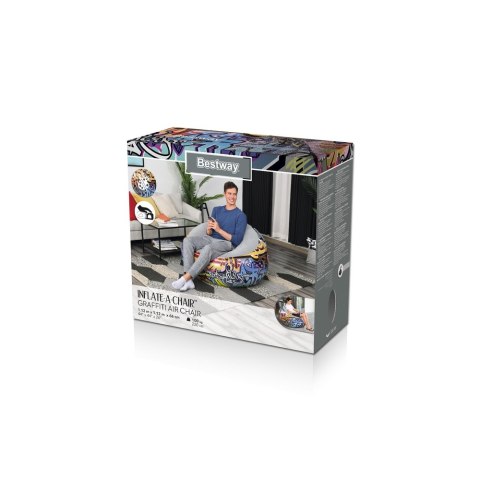 Dmuchany Fotel 112 x 112 x 66 cm Bestway 75075 Bestway Dmuchany Fotel 112 x 112 x 66 cm Bestway 75075 Bestway