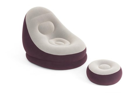 Dmuchany Fotel Z Podnóżkiem 122 x 94 x 81 cm Bestway 75053 Bordowy Bestway Dmuchany Fotel Z Podnóżkiem 122 x 94 x 81 cm Bestway 75053 Bordowy Bestway