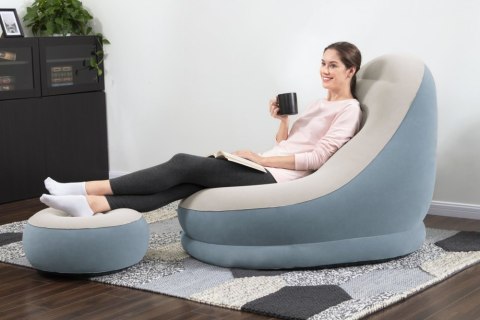 Dmuchany Fotel Z Podnóżkiem 122 x 94 x 81 cm Bestway 75053 Niebieski Bestway Dmuchany Fotel Z Podnóżkiem 122 x 94 x 81 cm Bestway 75053 Niebieski Bestway