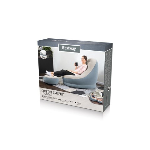 Dmuchany Fotel Z Podnóżkiem 122 x 94 x 81 cm Bestway 75053 Niebieski Bestway Dmuchany Fotel Z Podnóżkiem 122 x 94 x 81 cm Bestway 75053 Niebieski Bestway