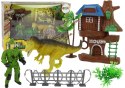 Duży Park Dinozaurów Dinozaury Jurassic Jaja Akcesoria Palmy LEAN Toys