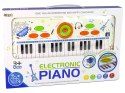 Elektryczne Pianino Keyboard Dla Dzieci Niebieski Nuty USB MP3 LEAN Toys Elektryczne Pianino Keyboard Dla Dzieci Niebieski Nuty USB MP3 LEAN Toys