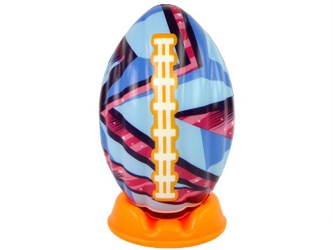 Kolorowa Piłka Miękka Do Rugby LEAN Toys