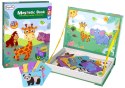 Magnetyczna Układanka Książka Zwierzęta Puzzle Krokodyl Małpka LEAN Toys Magnetyczna Układanka Książka Zwierzęta Puzzle Krokodyl Małpka LEAN Toys