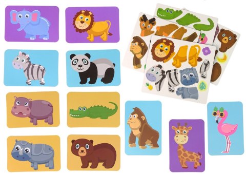 Magnetyczna Układanka Książka Zwierzęta Puzzle Krokodyl Małpka LEAN Toys Magnetyczna Układanka Książka Zwierzęta Puzzle Krokodyl Małpka LEAN Toys