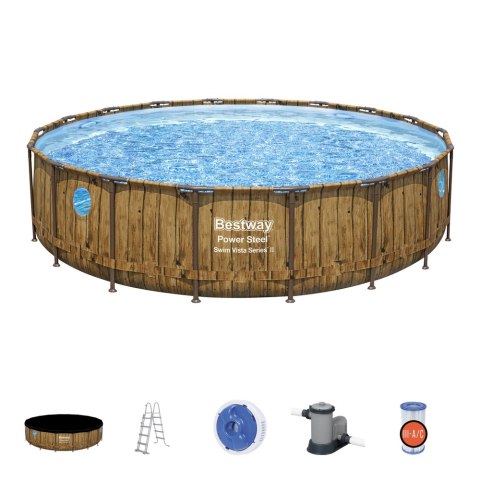 Basen Ogrodowy Stelażowy 549 x 122 cm Bestway 56977 Bestway Basen Ogrodowy Stelażowy 549 x 122 cm Bestway 56977 Bestway