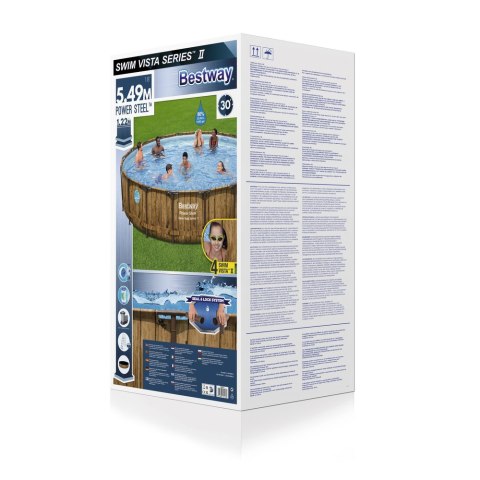 Basen Ogrodowy Stelażowy 549 x 122 cm Bestway 56977 Bestway Basen Ogrodowy Stelażowy 549 x 122 cm Bestway 56977 Bestway