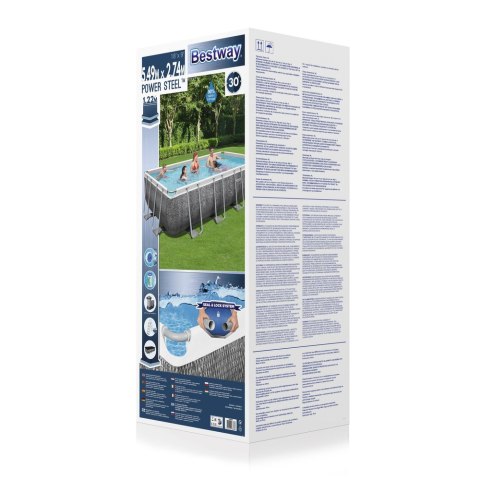 Basen Ogrodowy Stelażowy 549 x 274 x 122 cm Bestway 56998 Bestway Basen Ogrodowy Stelażowy 549 x 274 x 122 cm Bestway 56998 Bestway