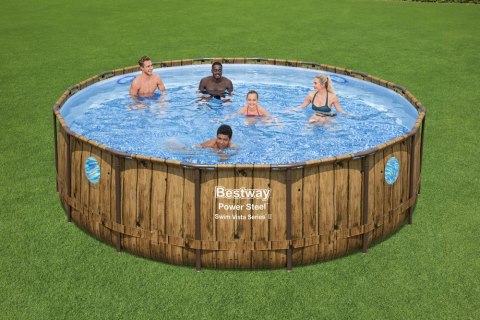 Basen ogrodowy stelażowy 488 x 122 cm Bestway 56725 Bestway Basen ogrodowy stelażowy 488 x 122 cm Bestway 56725 Bestway