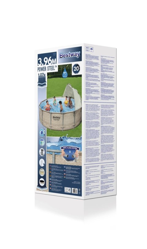 Basen stelażowy ogrodowy 396 x 107 cm Bestway 5614V Bestway Basen stelażowy ogrodowy 396 x 107 cm Bestway 5614V Bestway