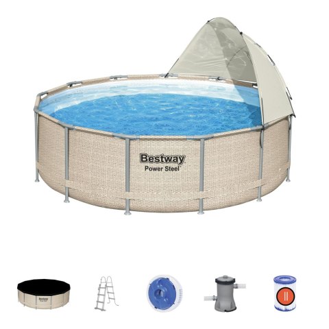 Basen stelażowy ogrodowy 396 x 107 cm Bestway 5614V Bestway Basen stelażowy ogrodowy 396 x 107 cm Bestway 5614V Bestway