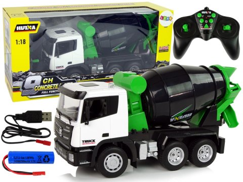 Betoniarka Zdalnie Sterowana 1:18 Czarna Huina 2,4G Obrotowa Gruszka HUINA Betoniarka Zdalnie Sterowana 1:18 Czarna Huina 2,4G Obrotowa Gruszka HUINA