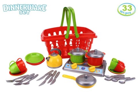 Koszyk Zestaw Akcesoria Kuchenne z Kuchenką 1172 Technok Koszyk Zestaw Akcesoria Kuchenne z Kuchenką 1172 Technok