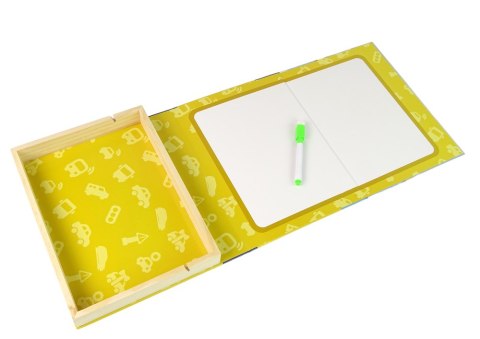 Magnetyczna Układanka Książka Transport Puzzle Karty LEAN Toys Magnetyczna Układanka Książka Transport Puzzle Karty LEAN Toys