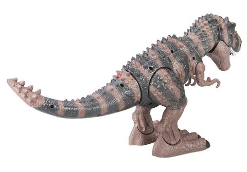 Dinozaur Na Baterie Tyranozaur Rex Chodzący Brązowy LEAN Toys Dinozaur Na Baterie Tyranozaur Rex Chodzący Brązowy LEAN Toys