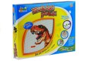 Duża Mozaika z Dinozaurem Kolorowe Pinezki LEAN Toys