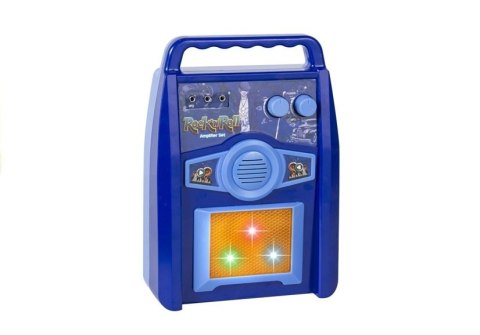Gitara Elektryczna Struny Mikrofon Wzmacniacz Niebieska LEAN Toys Gitara Elektryczna Struny Mikrofon Wzmacniacz Niebieska LEAN Toys