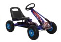 Gokart Niebieski A-15 Pompowane Koła LEAN CARS