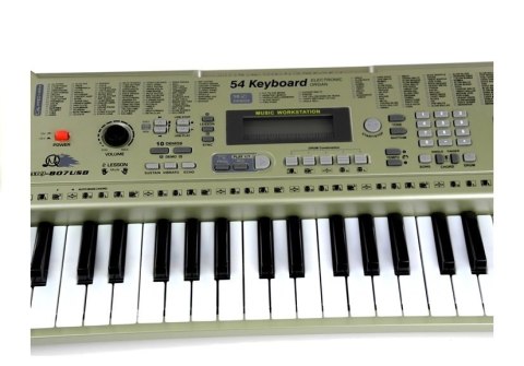 Keyboard MQ807 Organy Pianinko + Mikrofon USB LEAN Toys Keyboard MQ807 Organy Pianinko + Mikrofon USB LEAN Toys