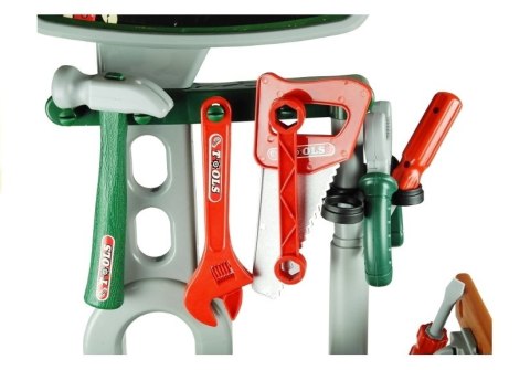 Warsztat Stolik z Narzędziami dla Majsterkowicza Kask Piła Imadło LEAN Toys Warsztat Stolik z Narzędziami dla Majsterkowicza Kask Piła Imadło LEAN Toys