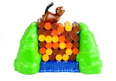 Wesoła Rodzinna Gra Bóbr Strażnik Kłód Tama Bobrów LEAN Toys Wesoła Rodzinna Gra Bóbr Strażnik Kłód Tama Bobrów LEAN Toys