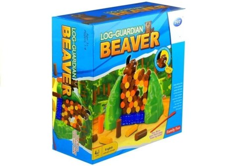 Wesoła Rodzinna Gra Bóbr Strażnik Kłód Tama Bobrów LEAN Toys Wesoła Rodzinna Gra Bóbr Strażnik Kłód Tama Bobrów LEAN Toys