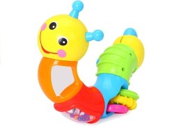 Wielofunkcyjna Grzechotka Gąsienica 360 Kolorowa LEAN Toys