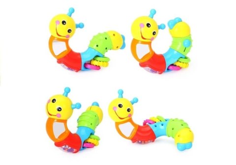 Wielofunkcyjna Grzechotka Gąsienica 360 Kolorowa LEAN Toys Wielofunkcyjna Grzechotka Gąsienica 360 Kolorowa LEAN Toys