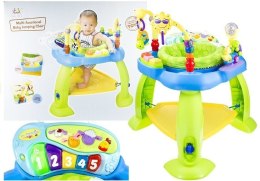 Wielofunkcyjna Trampolinka Skoczek Niebieski LEAN Toys