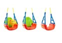 Wygodna Huśtawka Miś 3w1 Regulowana Kubełkowa 6m + LEAN Toys