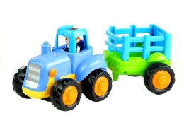 Zestaw 4 Pojazdów na Blistrze Koparka Wywrotka LEAN Toys
