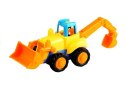 Zestaw 4 Pojazdów na Blistrze Koparka Wywrotka LEAN Toys