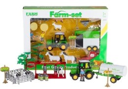 Zestaw Farma Traktor Zwierzęta Hodowlane 2 Modele LEAN Toys