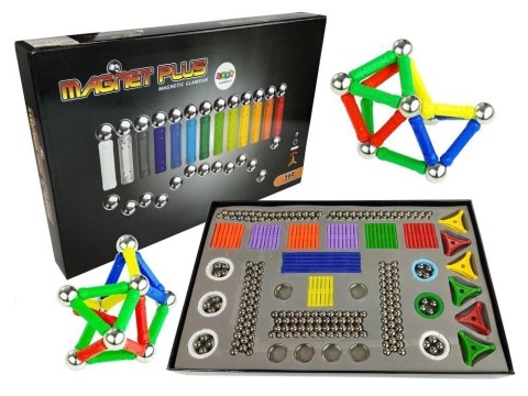 Zestaw Magnastix Klocki Magnetyczne 560 + Tablica LEAN Toys Zestaw Magnastix Klocki Magnetyczne 560 + Tablica LEAN Toys