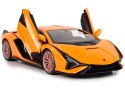 Auto R/C Lamborghini Sian FKP 37 Rastar 1:14 Pomarańczowe Na Pilota Rastar