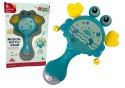 Bębenek Grzechotka Krab Dla Dzieci Światełka Melodie Niebieski LEAN Toys Bębenek Grzechotka Krab Dla Dzieci Światełka Melodie Niebieski LEAN Toys