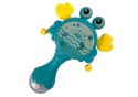 Bębenek Grzechotka Krab Dla Dzieci Światełka Melodie Niebieski LEAN Toys Bębenek Grzechotka Krab Dla Dzieci Światełka Melodie Niebieski LEAN Toys