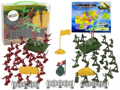 Duży Zestaw Militarny Wojskowy Żołnierze Czołgi LEAN Toys Duży Zestaw Militarny Wojskowy Żołnierze Czołgi LEAN Toys